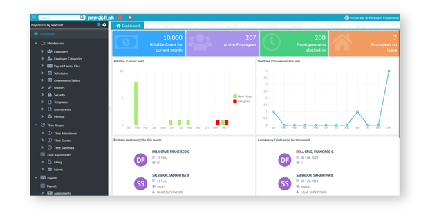 Payroll.PH Web Dashboard